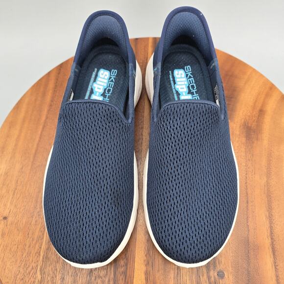 Skechers Slip-ins Shoes Womens 6.5 Wide Navy Go Walk Hands Free Walking Sneakers - Picture 5 of 8
